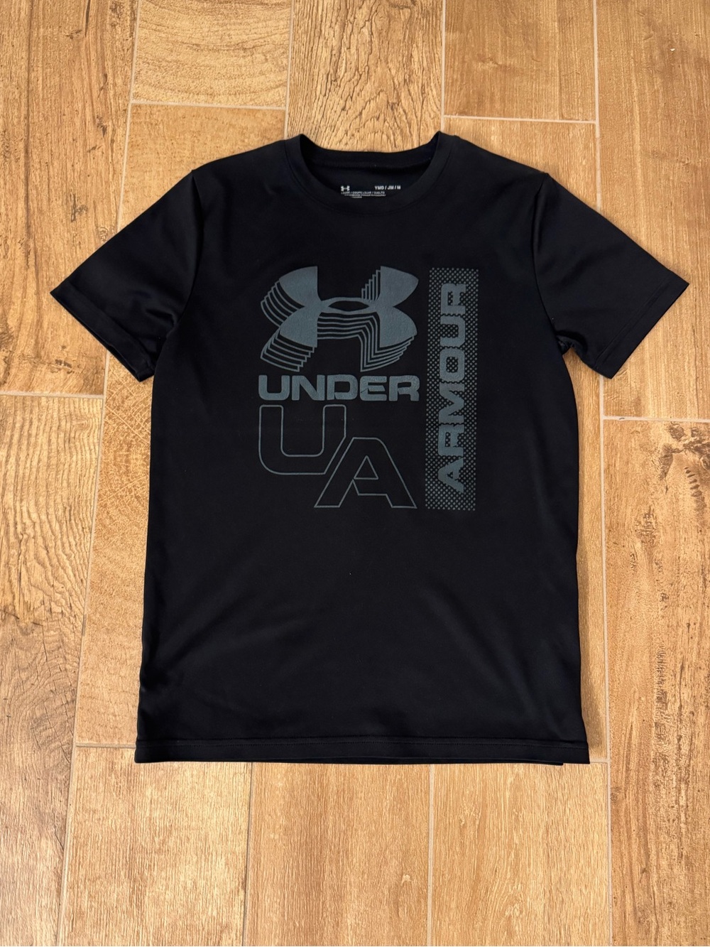 Under Armour Black Graphic Logo Short Sleeve Tee